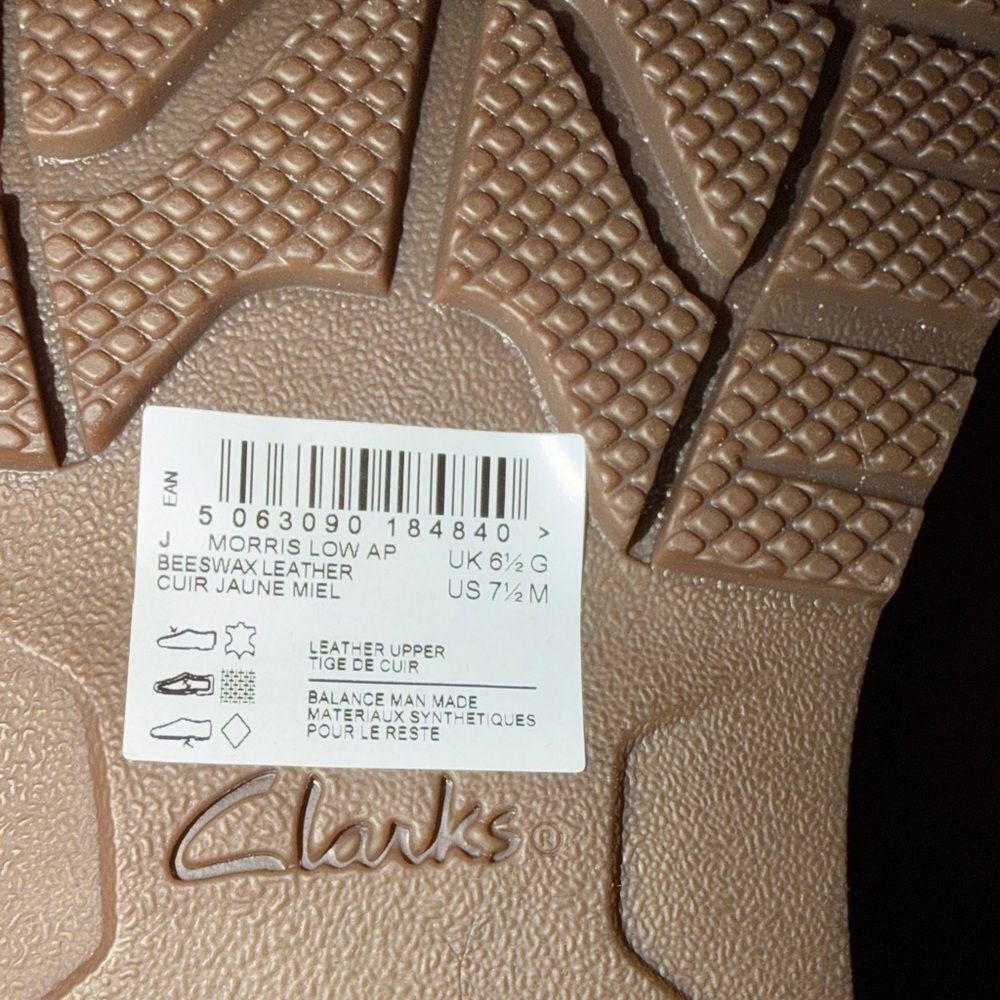 Clarks Men's Brown Leather Derbys - Picture 4 of 4